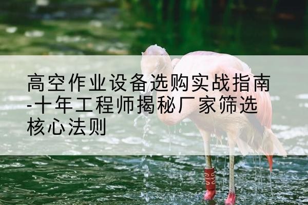 普兰剪叉式升降机厂家-高空作业设备选购实战指南-十年工程师揭秘厂家筛选核心法则